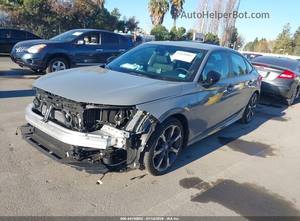 2HGFE4F88SH304547 2025 HONDA CIVIC HYBRID Серый Передняя левая четверть