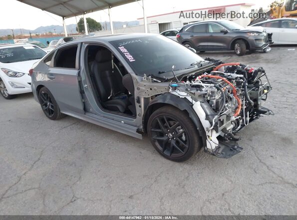 2HGFE4F8XSH329305 2025 HONDA CIVIC HYBRID Серый Передняя правая четверть