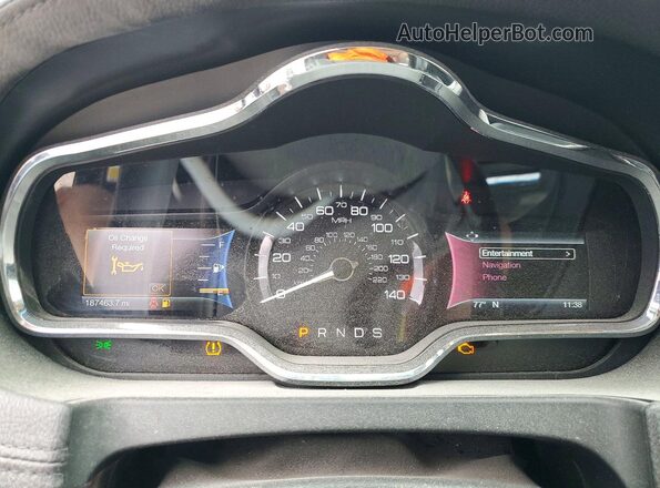 2LMHJ5AT0GBL00541 2016 LINCOLN MKT Черный Вид щитка приборов