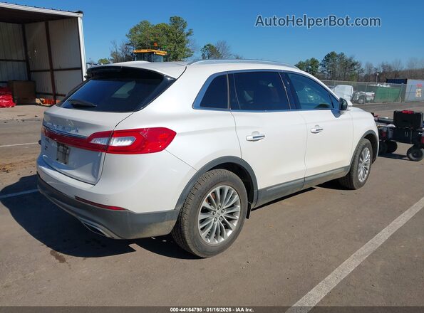 2LMPJ6KR1JBL40249 2018 LINCOLN MKX Белый Задняя правая четверть