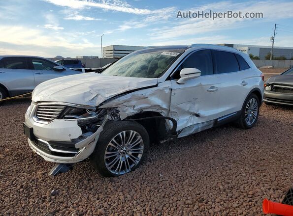 2LMPJ6LP4HBL26580 2017 LINCOLN MKX White წინა მარცხენა ხედი სამი მეოთხედიდან