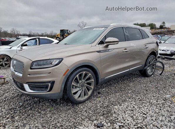 2LMPJ6LPXKBL67366 2019 LINCOLN NAUTILUS Tan Առջևի ձախ երեք քառորդ տեսարան