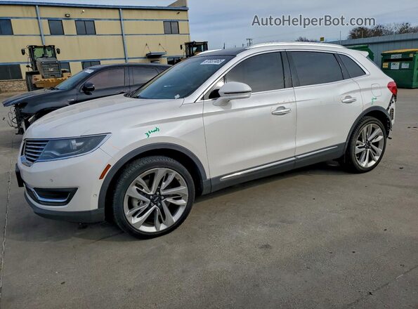 2LMPJ6LR4JBL39823 2018 LINCOLN MKX White Vista tres cuartos delantera izquierda