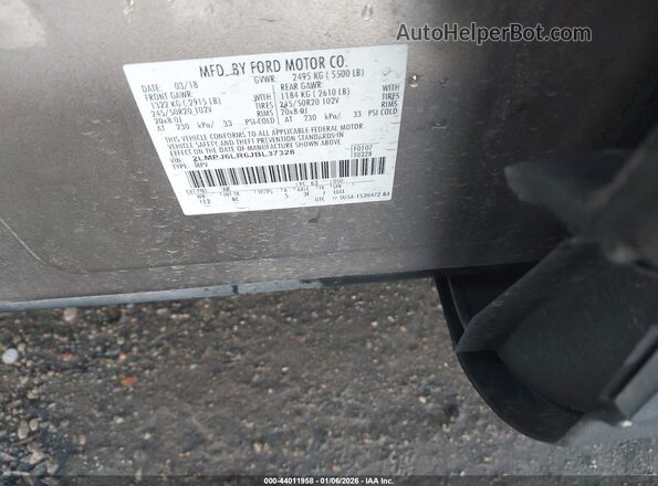 2LMPJ6LR6JBL37328 2018 LINCOLN MKX Gray Vista del compartimento del motor