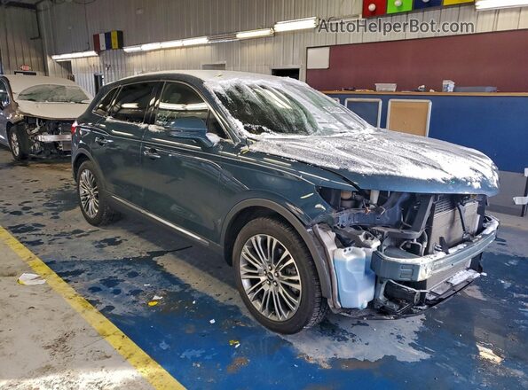 2LMPJ6LRXGBL20198 2016 LINCOLN MKX Бирюзовый Передняя правая четверть