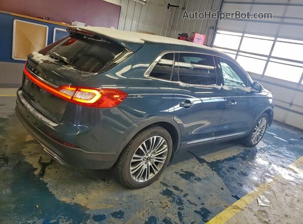 2LMPJ6LRXGBL20198 2016 LINCOLN MKX Бирюзовый Задняя правая четверть