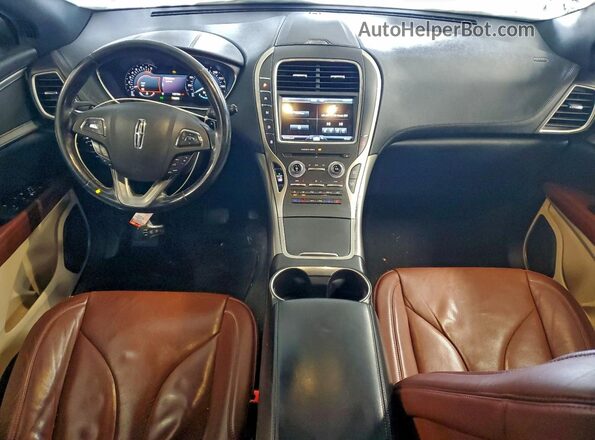 2LMPJ6LRXGBL20198 2016 LINCOLN MKX Бирюзовый Вид панели приборов