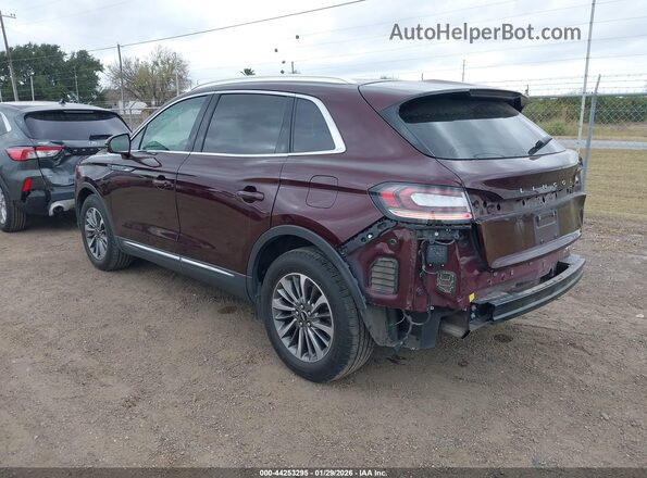 2LMPJ8J94PBL29865 2023 LINCOLN NAUTILUS Темно-бордовый Задняя левая четверть