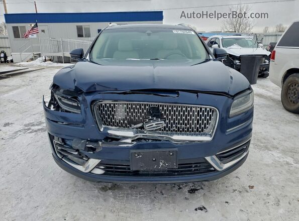 2LMPJ8L94KBL58045 2019 LINCOLN NAUTILUS Синий Вид спереди