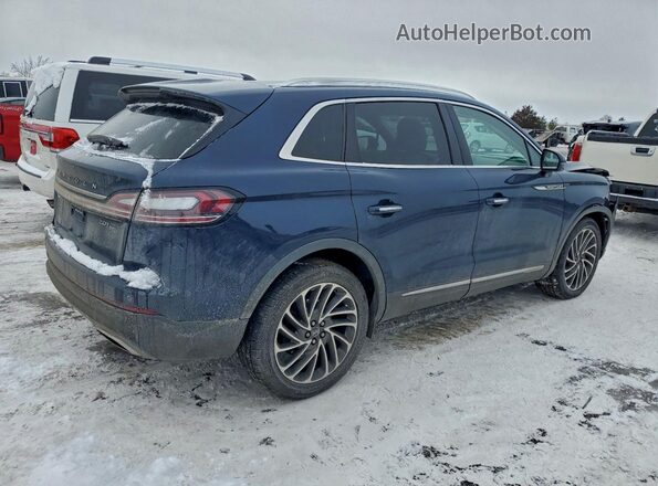 2LMPJ8L94KBL58045 2019 LINCOLN NAUTILUS Синий Задняя правая четверть