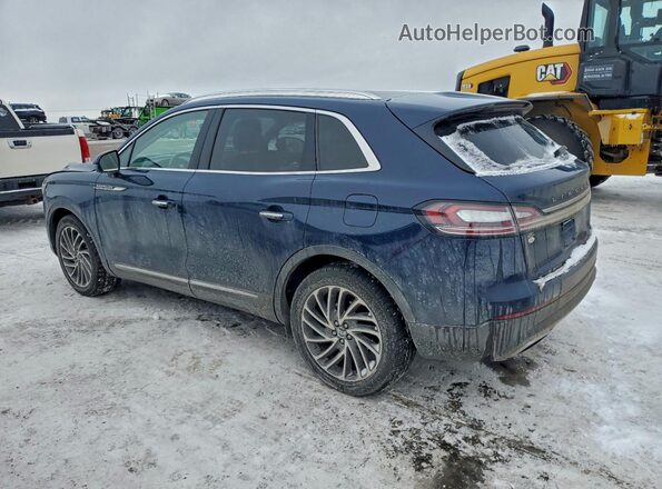2LMPJ8L94KBL58045 2019 LINCOLN NAUTILUS Синий Задняя левая четверть