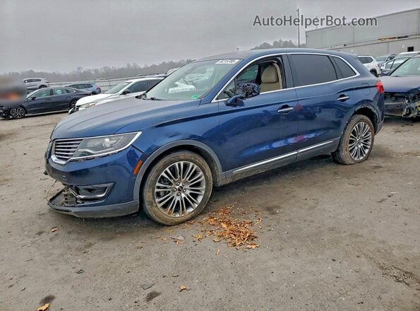 2LMPJ8LR1HBL34830 2017 LINCOLN MKX Blue Przód lewy