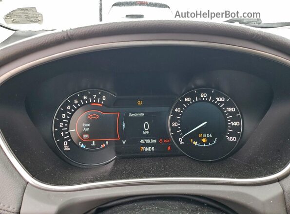 2LMPJ8LR1HBL34830 2017 LINCOLN MKX Blue Widok zestawu wskaźników