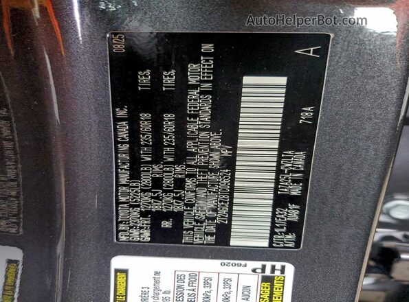 2T2AGCEZ8TC096524 2026 LEXUS NX Gray VIN կոդի պիտակի տեսք