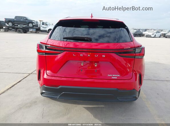 2T2AKCEZ3NC001093 2022 LEXUS NX 350H Red 