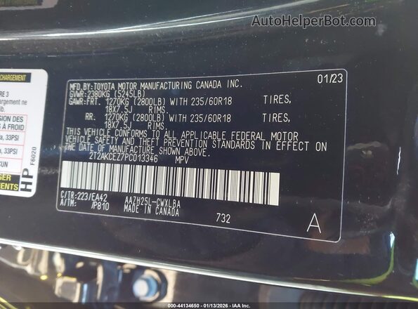 2T2AKCEZ7PC013346 2023 LEXUS NX 350H Black Vista del compartimento del motor