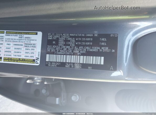 2T2BAMBA0PC006119 2023 LEXUS RX 350 Gray Engine compartment view