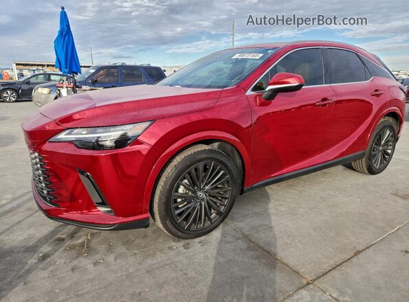 2T2BAMBA6RC051004 2024 LEXUS RX 350 Red წინა მარცხენა ხედი სამი მეოთხედიდან