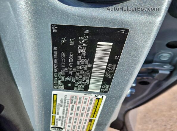 2T2BAMBAXRC049479 2024 LEXUS RX Silver Widok wnętrza 360 stopni