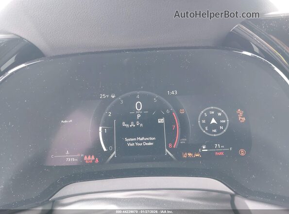 2T2BAMCA9SC109174 2025 LEXUS RX 350 Silver უკანა სავარძლების ხედი