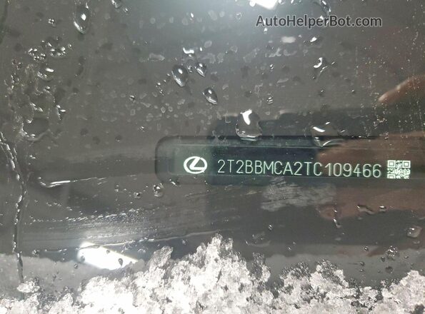 2T2BBMCA2TC109466 2026 LEXUS RX Белый Вид наклейки с VIN-кодом