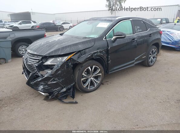 2T2BGMCAXKC036735 2019 LEXUS RX 450H Черный Передняя левая четверть