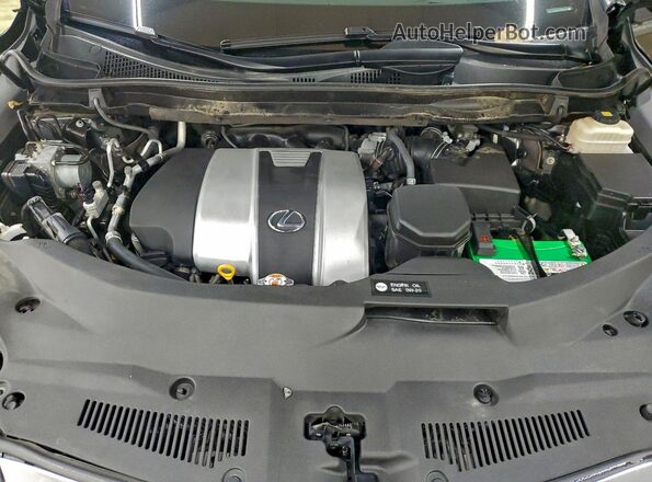 2T2BZMCA1JC149059 2018 LEXUS RX Black Vista del compartimento del motor