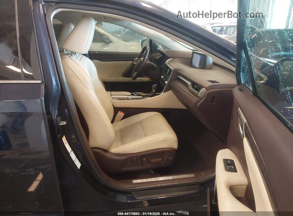 2T2BZMCA3HC132189 2017 LEXUS RX 350 Dark Blue Вид салона спереди