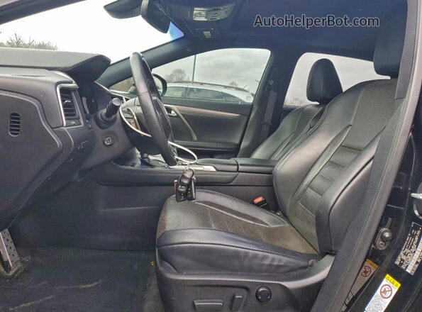 2T2BZMCA9GC022715 2016 LEXUS RX Черный Вид салона спереди