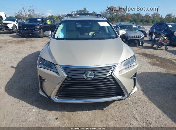 2T2BZMCA9JC157457 2018 LEXUS RX 350 Бежевый Вид щитка приборов