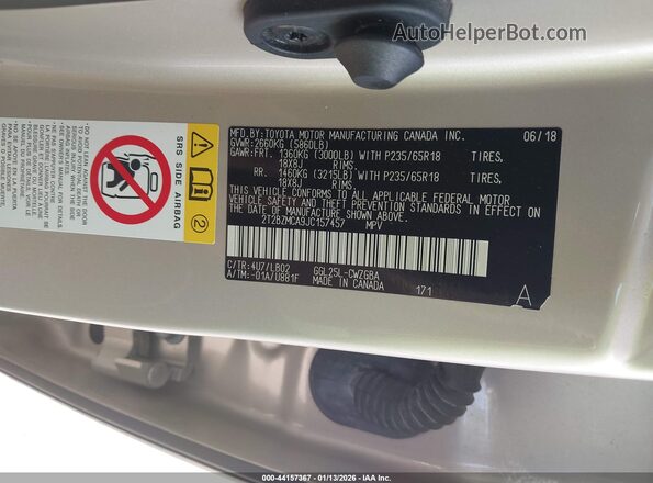 2T2BZMCA9JC157457 2018 LEXUS RX 350 Бежевый Вид подкапотного пространства