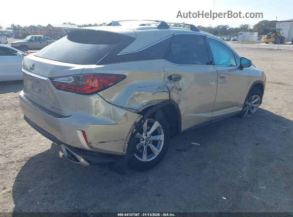 2T2BZMCA9JC157457 2018 LEXUS RX 350 Бежевый Задняя правая четверть