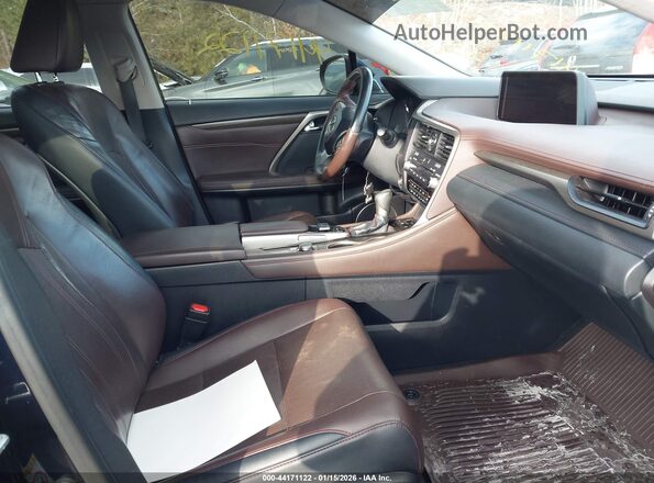 2T2BZMCAXGC047025 2016 LEXUS RX 350 Синий Вид салона спереди