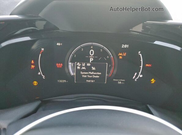 2T2HGCEZ1RC048676 2024 LEXUS NX White ხელსაწყოთა პანელის ხედი