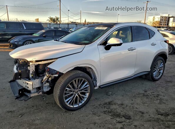 2T2HGCEZ1RC048676 2024 LEXUS NX White წინა მარცხენა ხედი სამი მეოთხედიდან