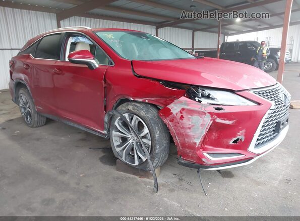2T2HGMDA0LC043946 2020 LEXUS RX 450H Красный Передняя правая четверть