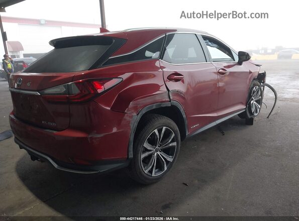 2T2HGMDA0LC043946 2020 LEXUS RX 450H Красный Задняя правая четверть