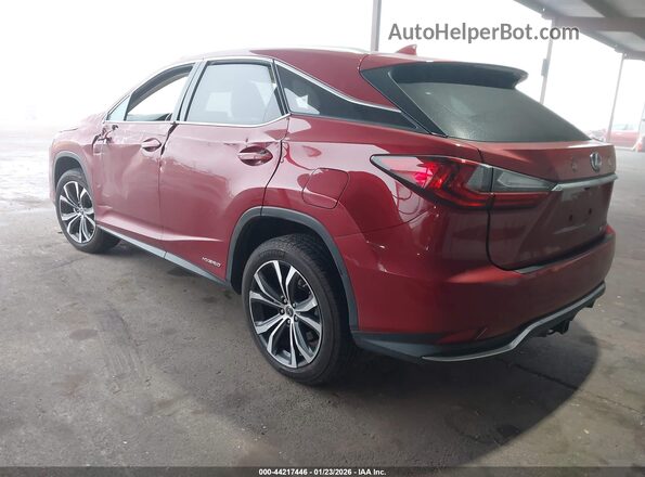 2T2HGMDA0LC043946 2020 LEXUS RX 450H Красный Задняя левая четверть