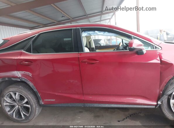 2T2HGMDA0LC043946 2020 LEXUS RX 450H Красный Вид задней части салона
