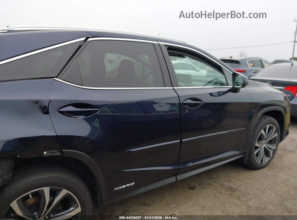 2T2HGMDA3MC058801 2021 LEXUS RX 450H Dark Blue Widok wnętrza z tyłu
