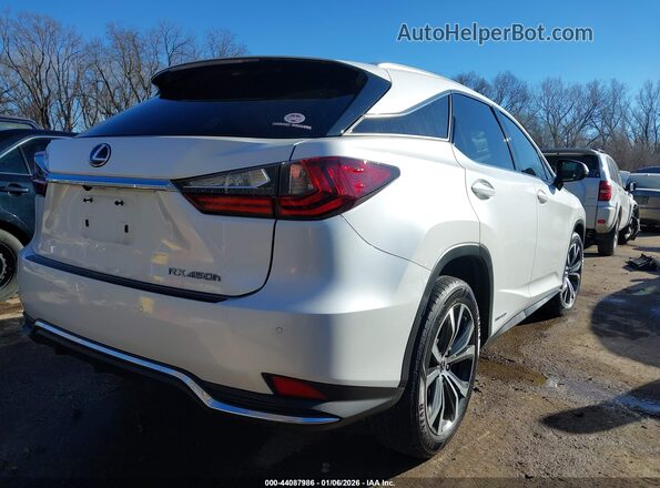 2T2HGMDA4MC058791 2021 LEXUS RX 450H Белый Задняя правая четверть