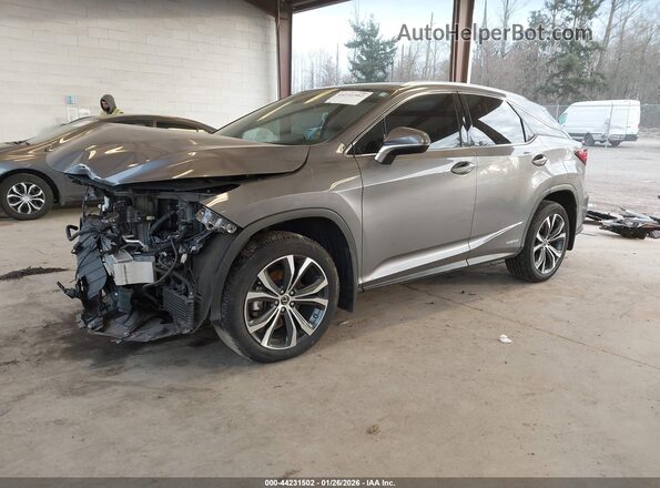 2T2HGMDA7MC059398 2021 LEXUS RX 450H Серый Передняя левая четверть