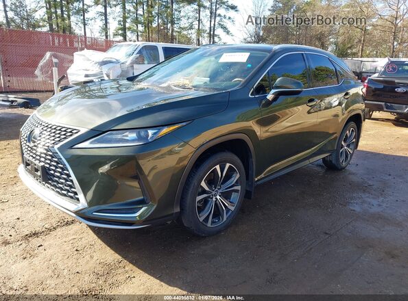 2T2HZMAA1LC179730 2020 LEXUS RX 350 Зеленый Передняя левая четверть