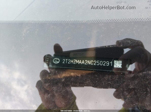 2T2HZMAA2NC250291 2022 LEXUS RX 350 Белый Вид подкапотного пространства