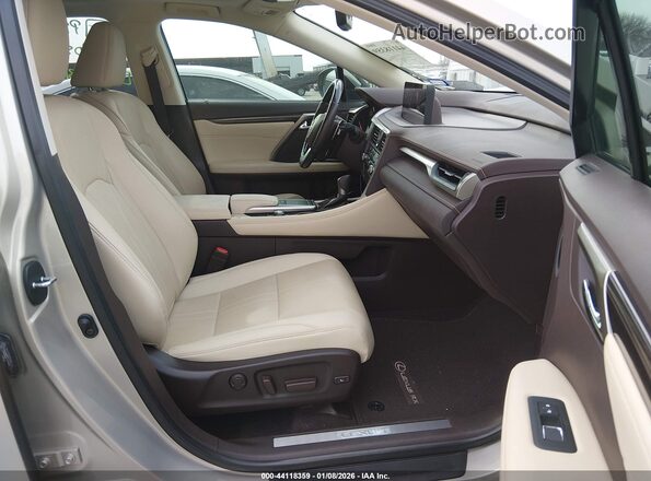 2T2JZMAA1LC178207 2020 LEXUS RX 350 Champagne Вид салона спереди