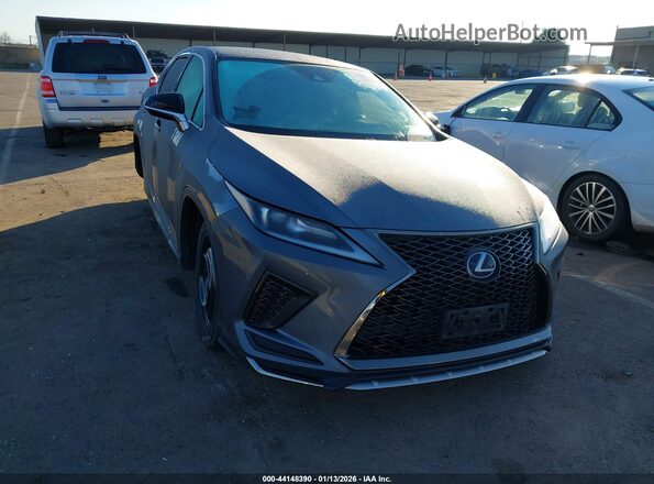 2T2SGMDAXLC046603 2020 LEXUS RX 450H Серый Передняя правая четверть