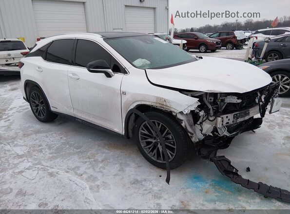 2T2YGMDA3MC062475 2021 LEXUS RX 450H Белый Передняя правая четверть
