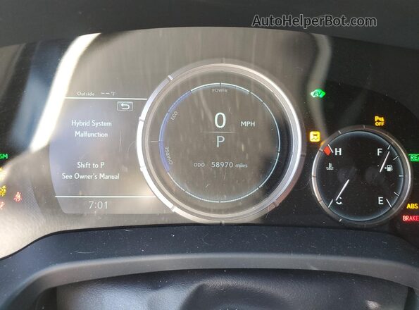 2T2YGMDAXMC062800 2021 LEXUS RX Silver Вид щитка приладів