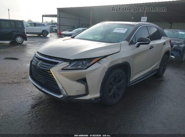 2T2ZZMCA6GC021908 2016 LEXUS RX 350 Бежевый Передняя левая четверть