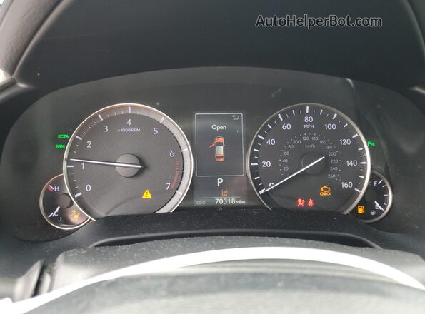 2T2ZZMCA6JC112104 2018 LEXUS RX Черный Вид щитка приборов